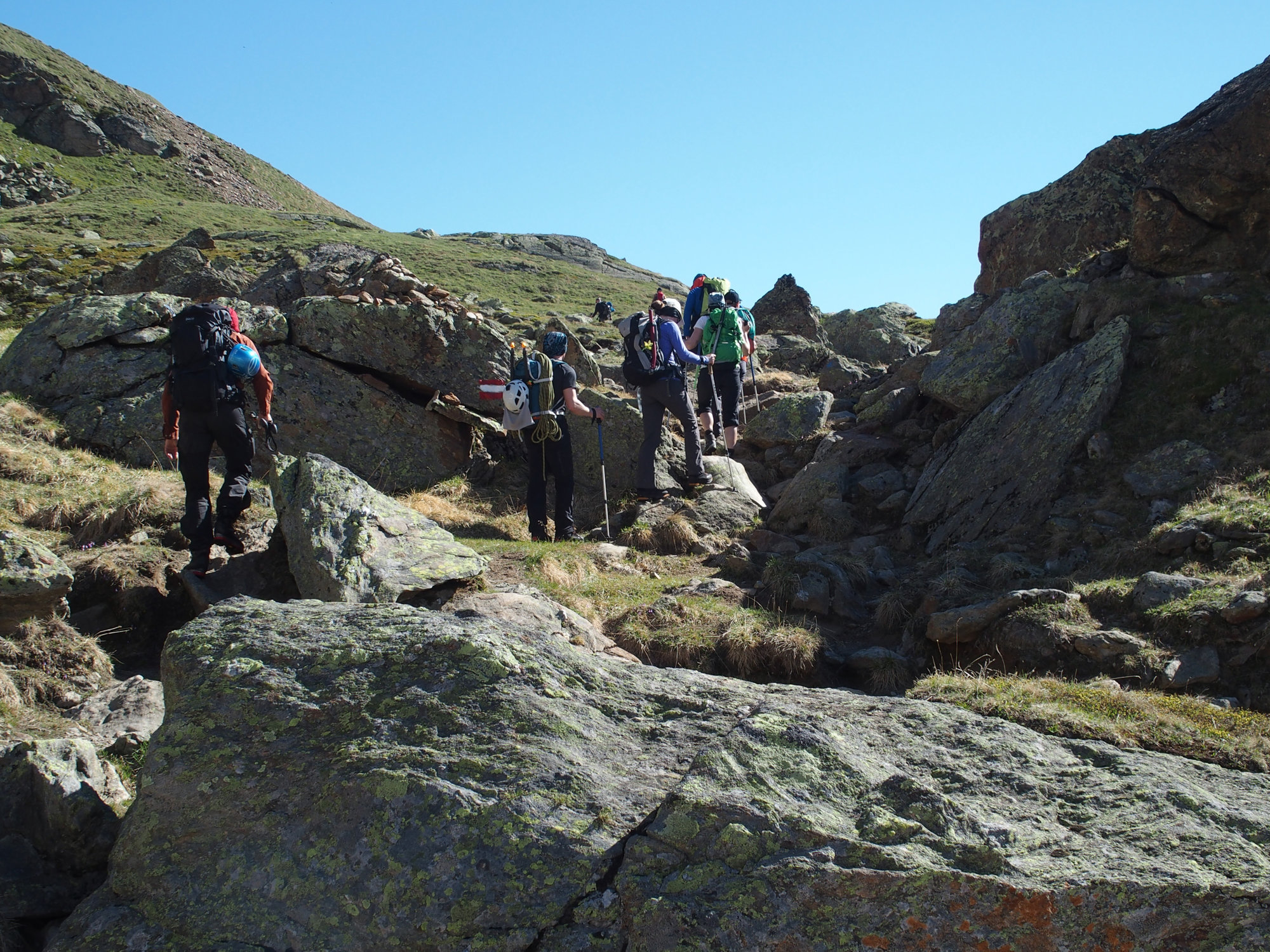 Gletscherkurs, Hochtour, Hochtourenkurs, Ausbildung, Bergsteigen, Gletscher, Kurs, Schulung, Pitztal, Taschachhaus, Fjella