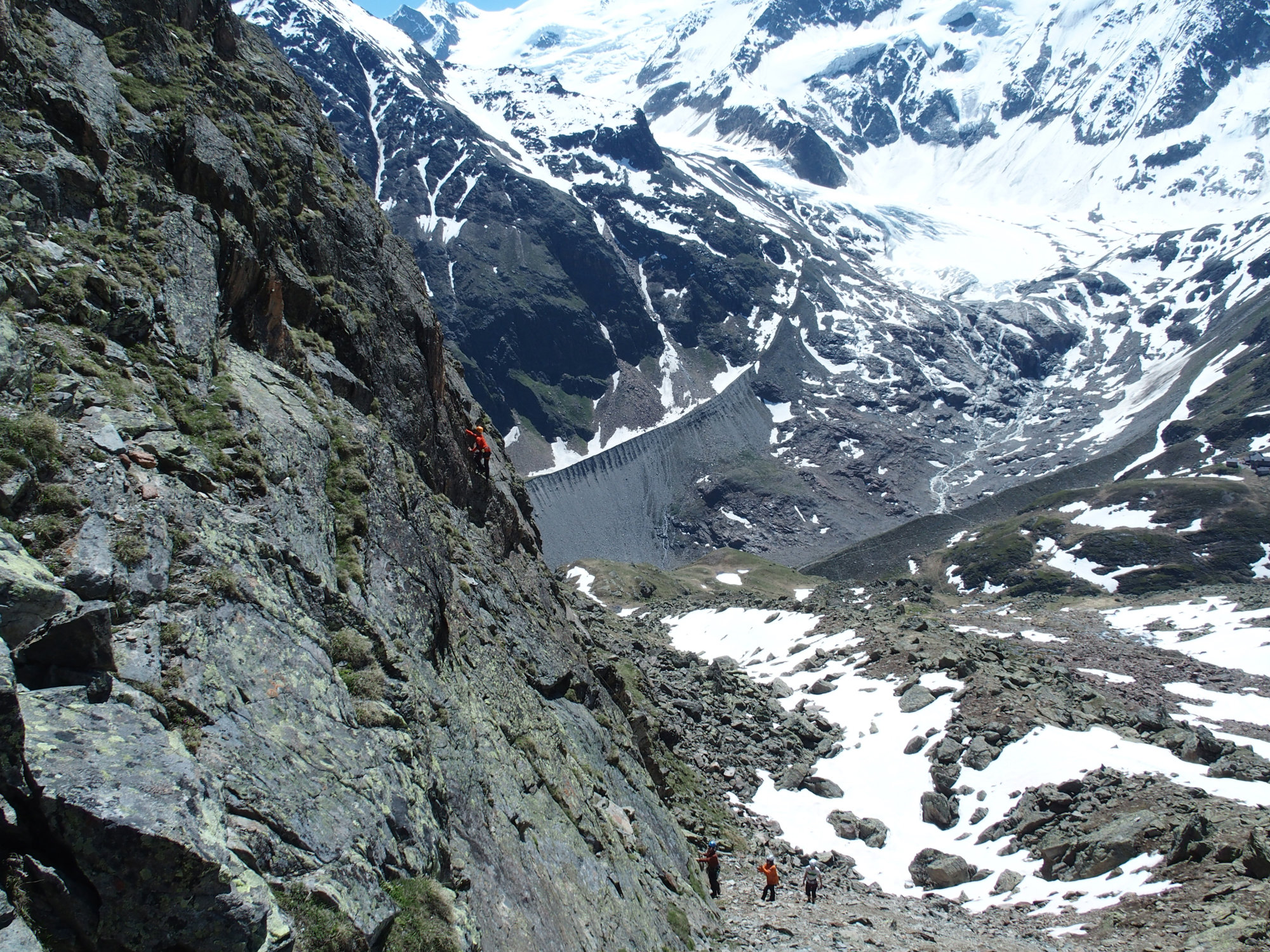 Gletscherkurs, Hochtour, Hochtourenkurs, Ausbildung, Bergsteigen, Gletscher, Kurs, Schulung, Pitztal, Taschachhaus, Fjella