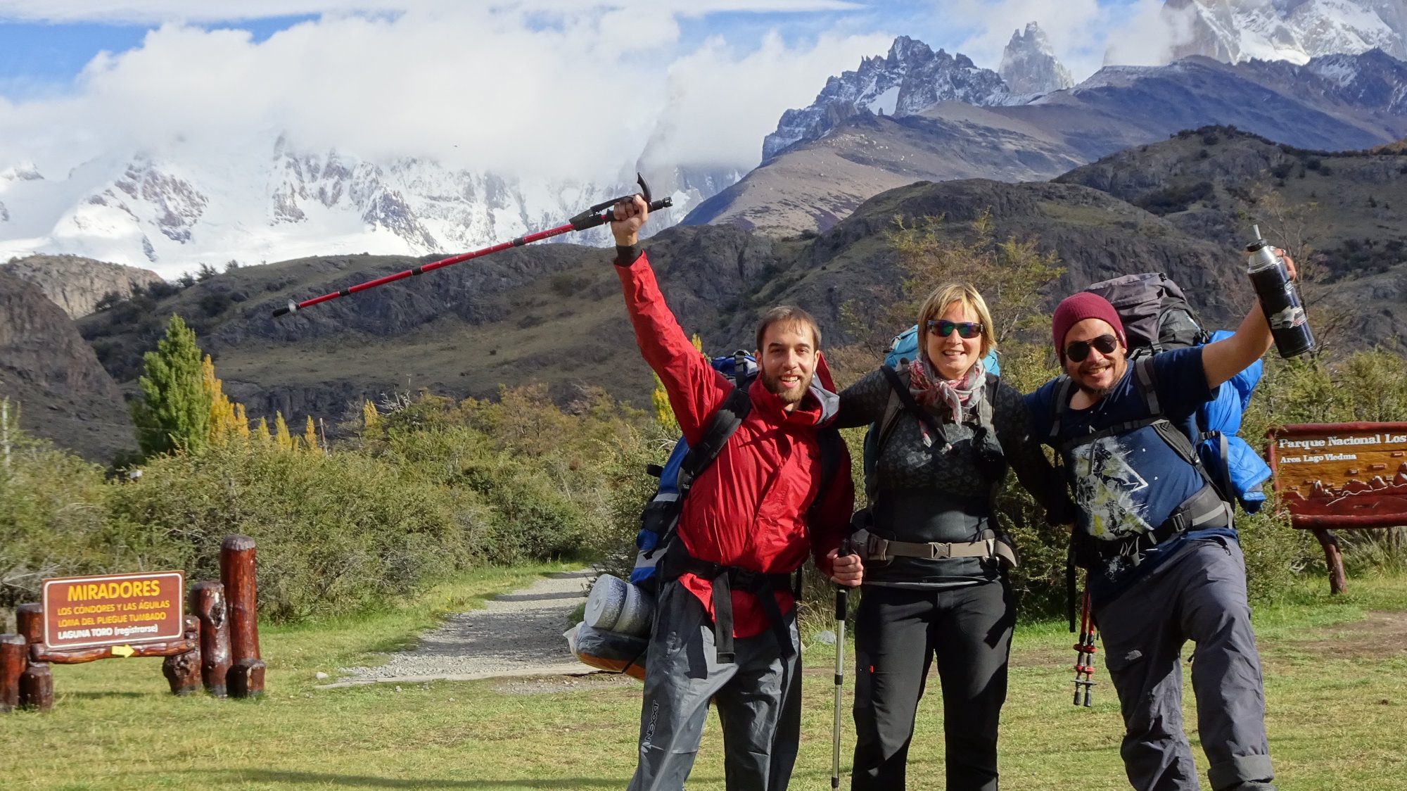 Start Huemul Circuit, Visitor Center, El Chaltén, Patagonien, Argentinien, Wanderung, Trekking