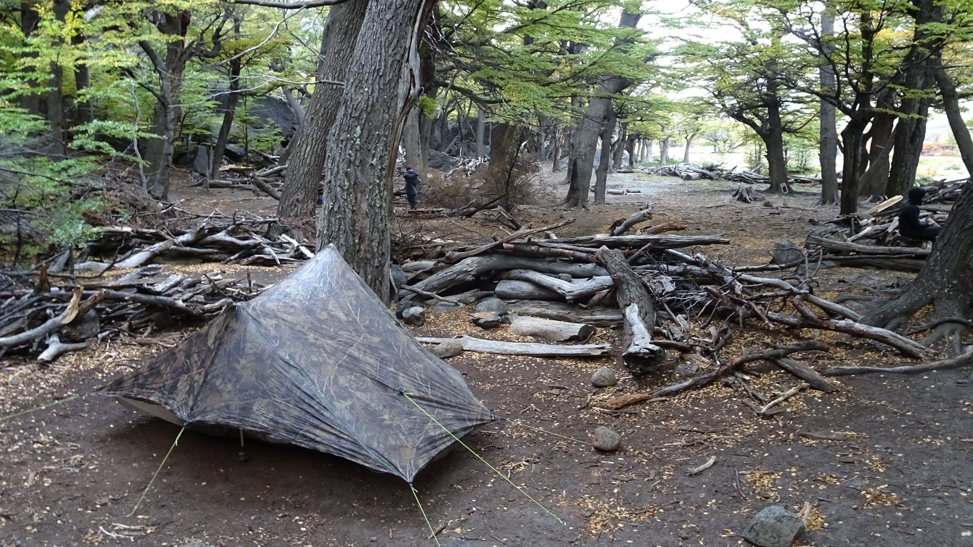 Zelt m Laguna Toro Camping, Huemul Circuit, El Chaltén, Patagonien, Argentinien, Wanderung, Trekking