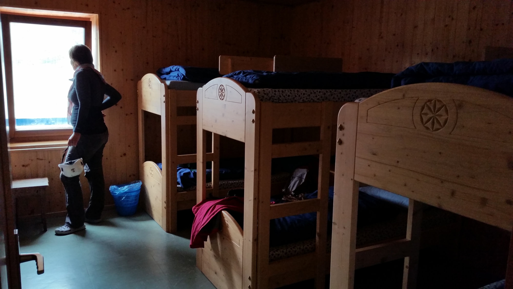 Im Lager der Pedrotti-Tosa Hütte, Brenta, Klettersteig, Dolomiten