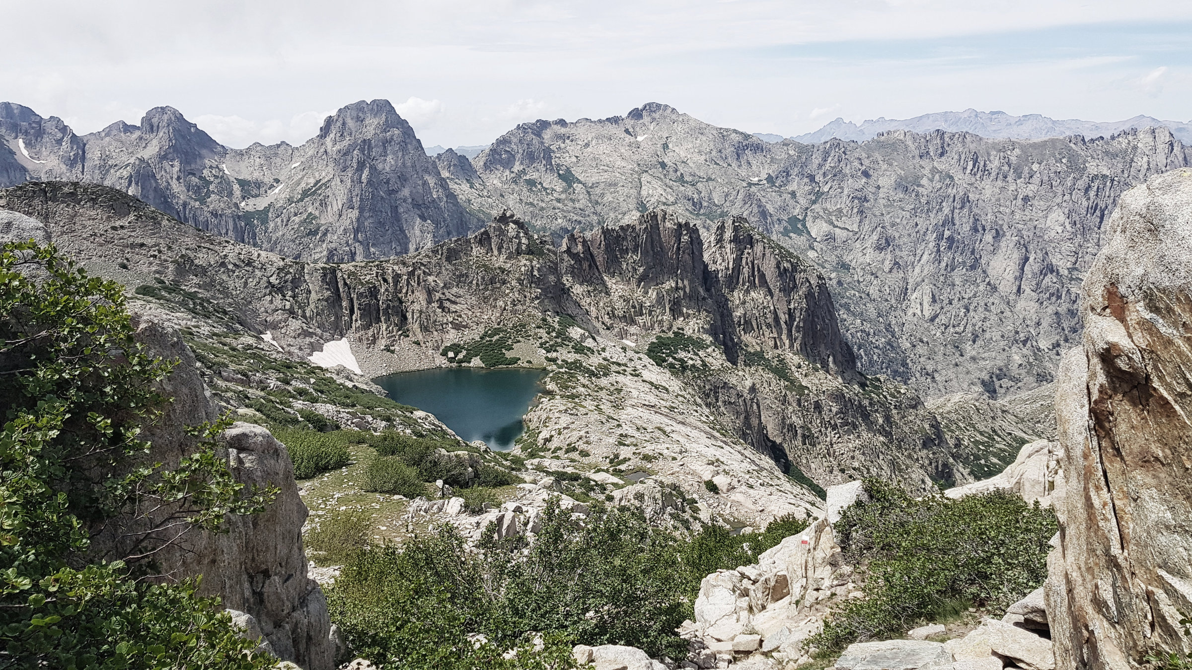 Lac de Rinoso, Korsika, GR20 Weitwanderweg, Wandern, Berge, Frankreich