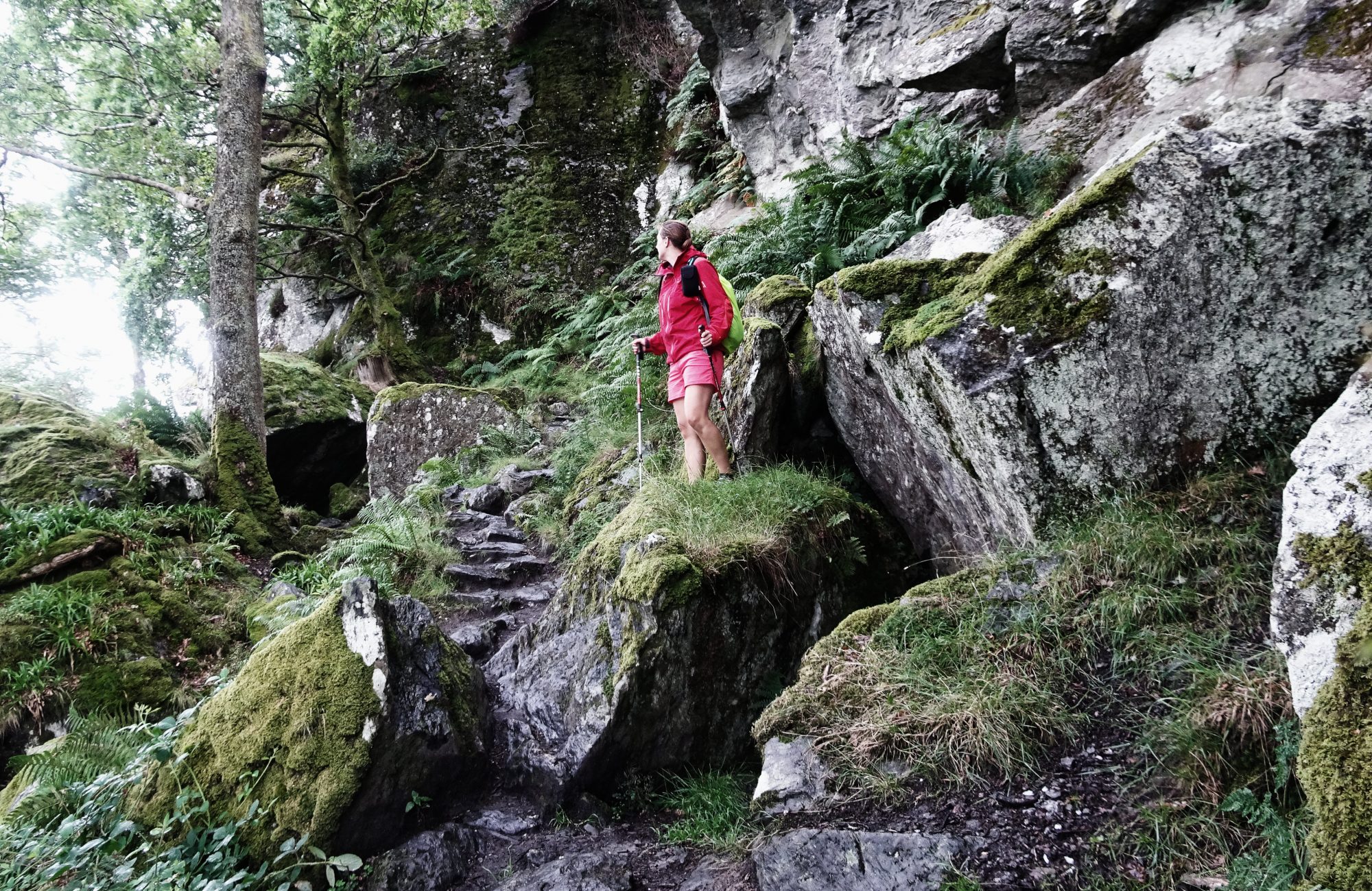 Ausschau halten nach Rob Roys Höhle, West Highland Way, Schottland, Wanderung, Weitwandern, Trekking, Highlands