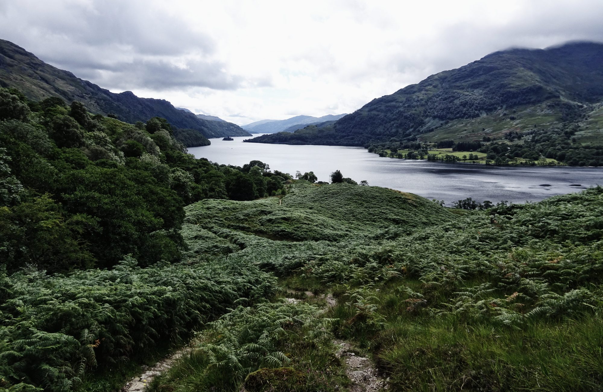 Einer der schönsten Blicke auf den Loch Lomond vom West Highland Way, West Highland Way, Schottland, Wanderung, Weitwandern, Trekking, Highlands