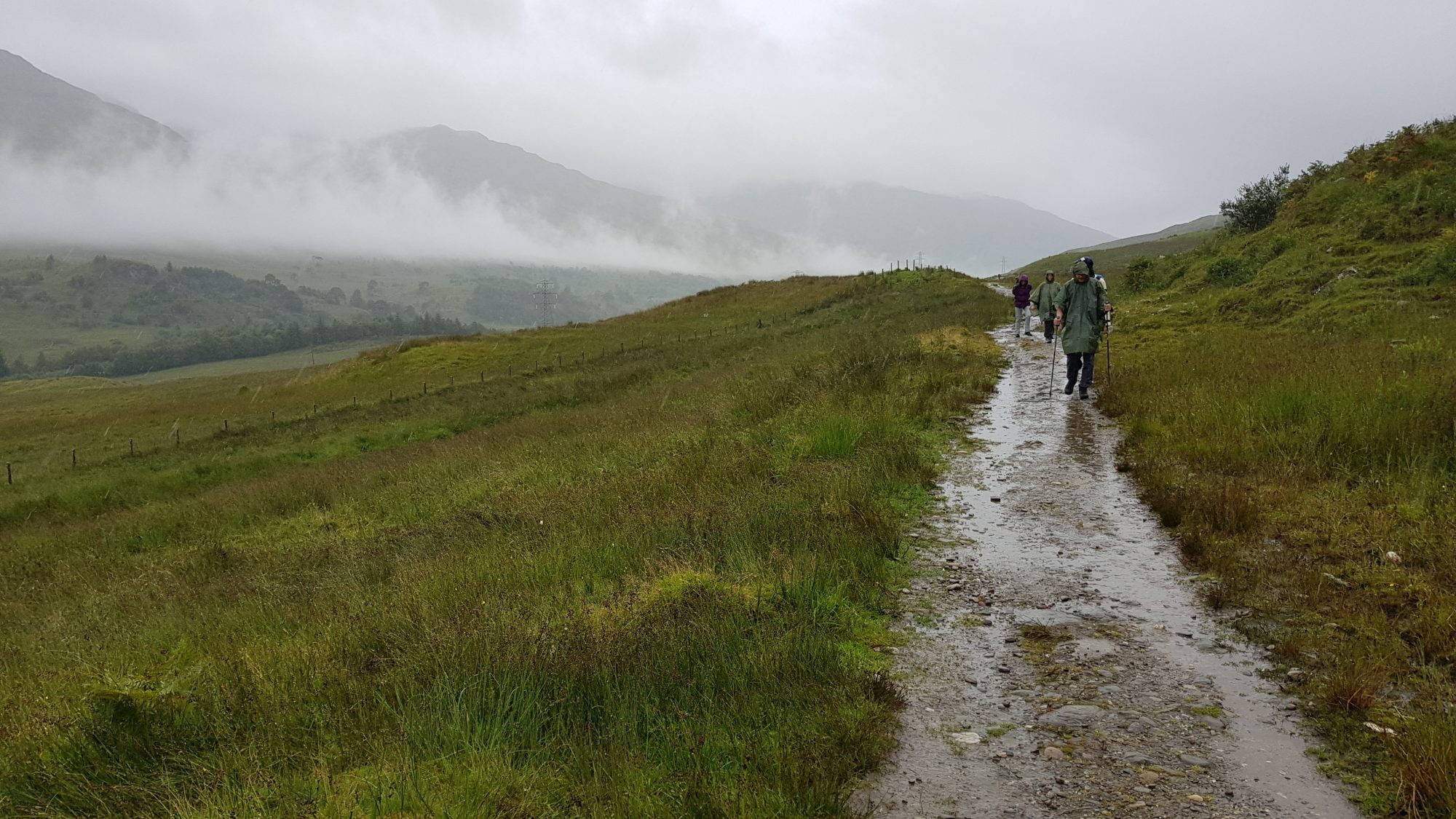 Regen auf dem West Highland Way, Schottland, Wanderung, Weitwandern, Trekking, Highlands