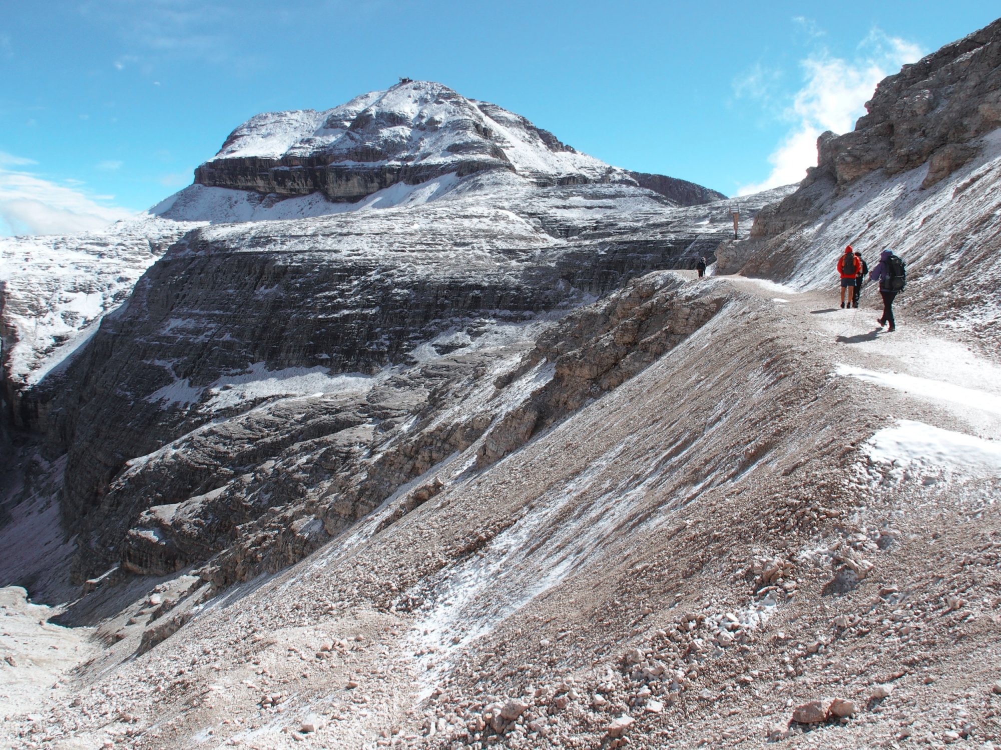 Piz Boé, Alpenüberquerung Traumpfad Venedig-München Weitwanderung