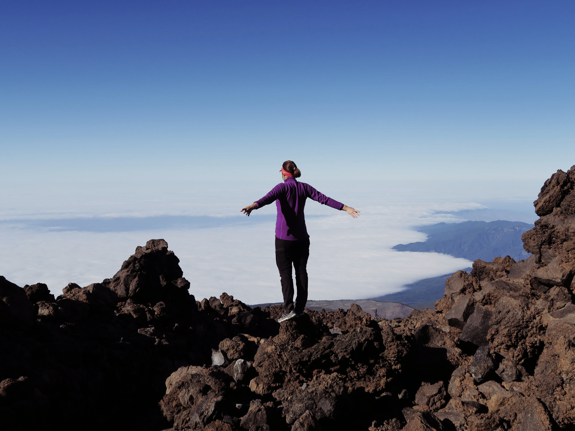 Über dem Wolkenmeer am Teide Nationalpark