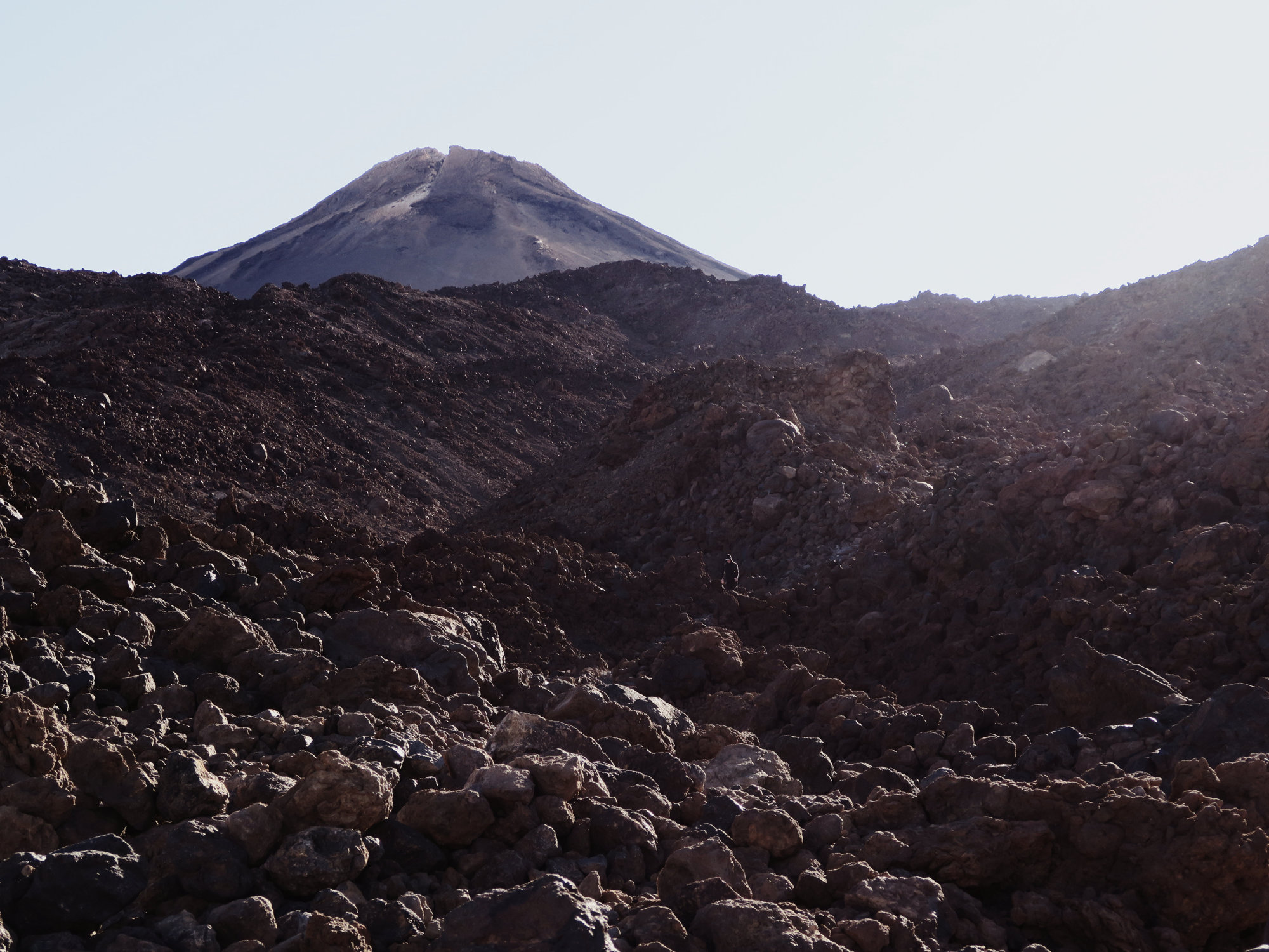 Raues Gelände auf dem Teide
