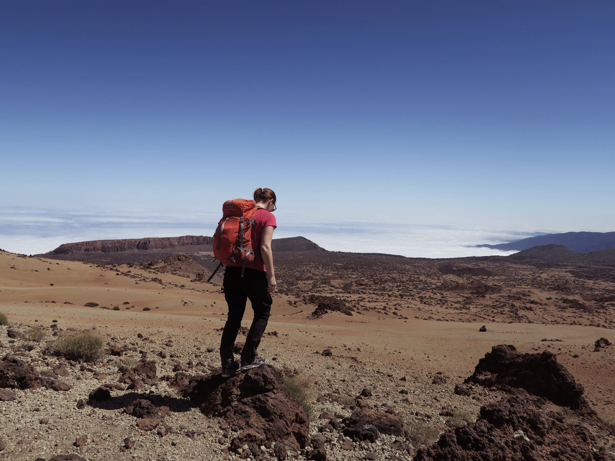 Blick auf die Fortalezza, Montana Blanca Wanderung