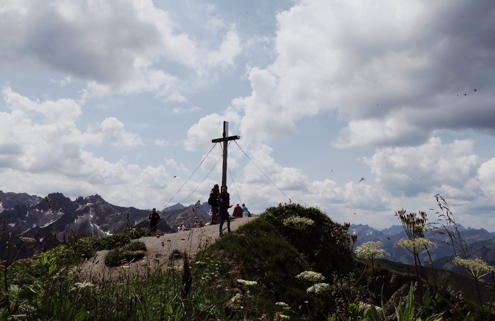 Gipfel des Fellhorn, Gratwanderung auf dem Fellhorn Kleinwalsertal