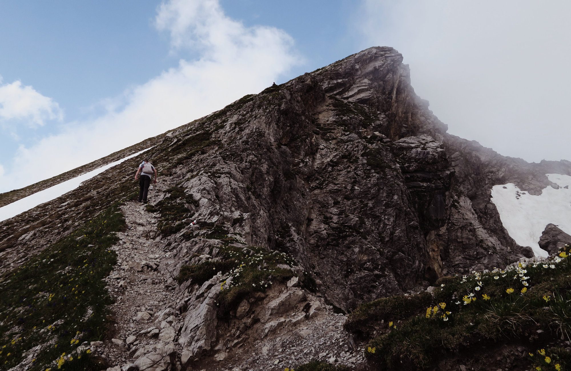 Der Aufstieg zum Geißhorn, Kleinwalsertal, Gemsteltal