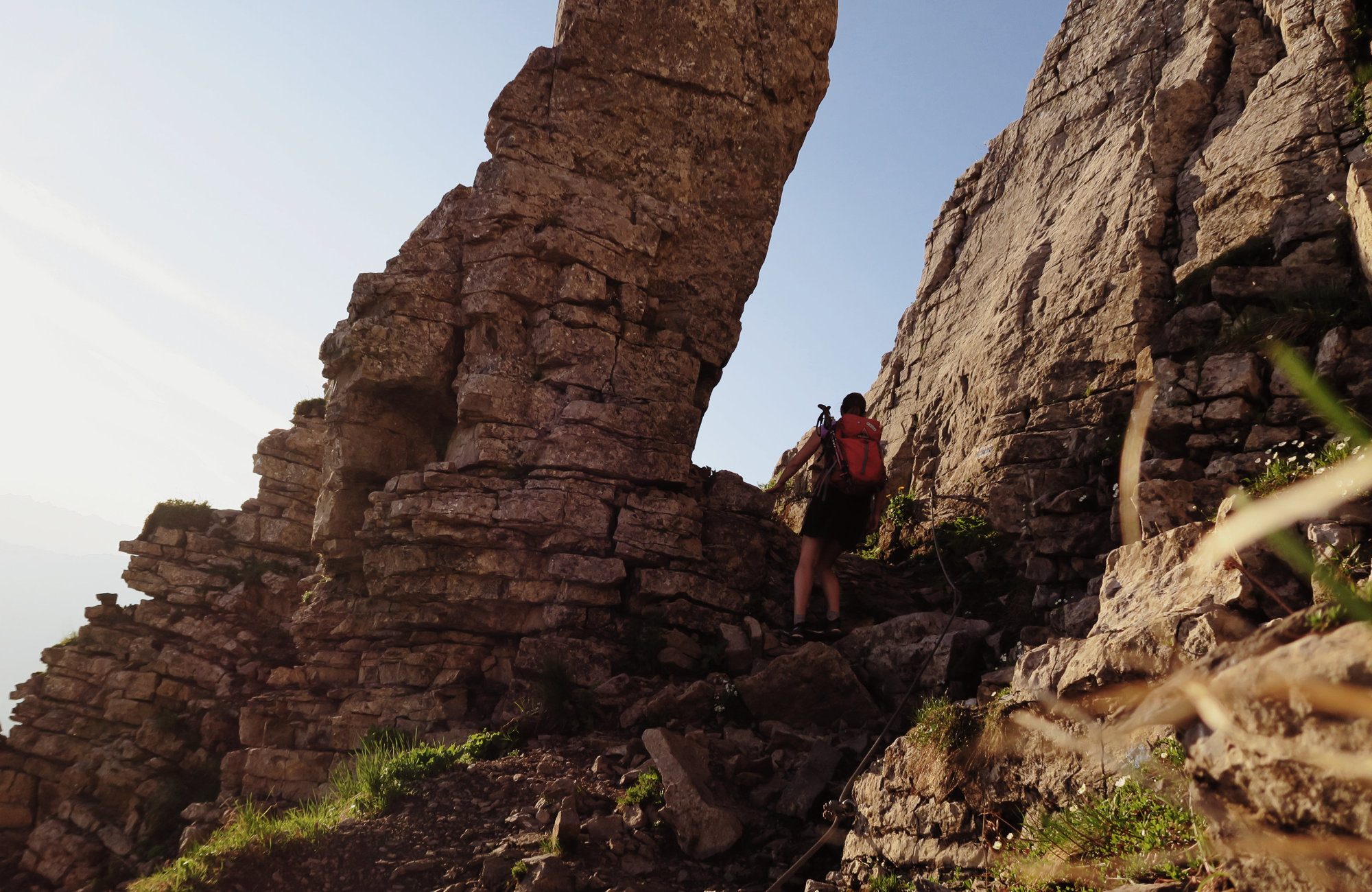 Ifenmauer, Hoher Ifen Wanderung zum Sonnenaufgang Kleinwalsertal