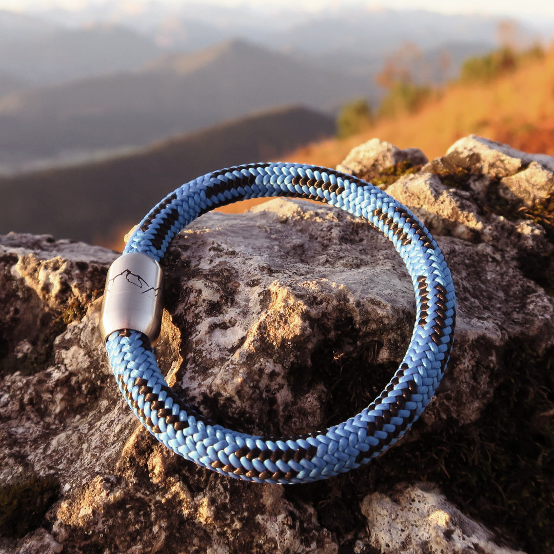 Bergseil Armband Einfachseil Steinbock Model (4) Bergseil Armband Einfachseil Steinbock Brauneck