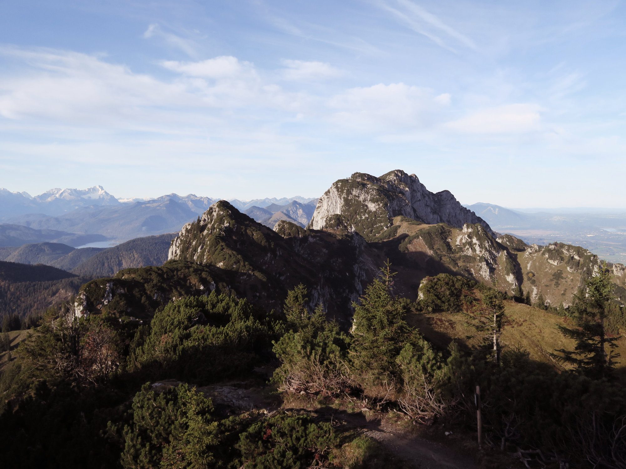 Herbstwanderung Brauneck Benediktenwand Längental Fjella