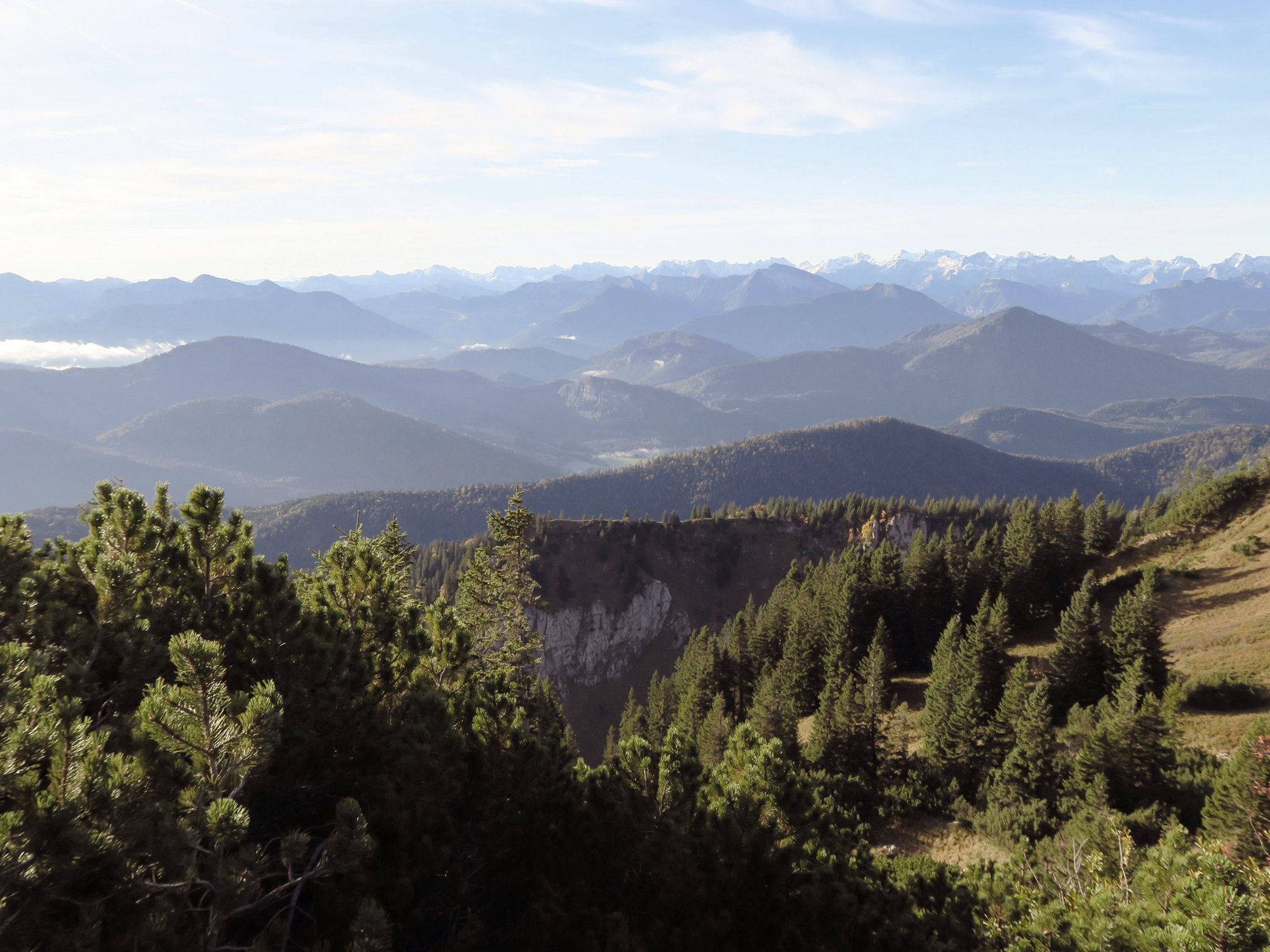 Herbstwanderung Brauneck Benediktenwand Längental Fjella