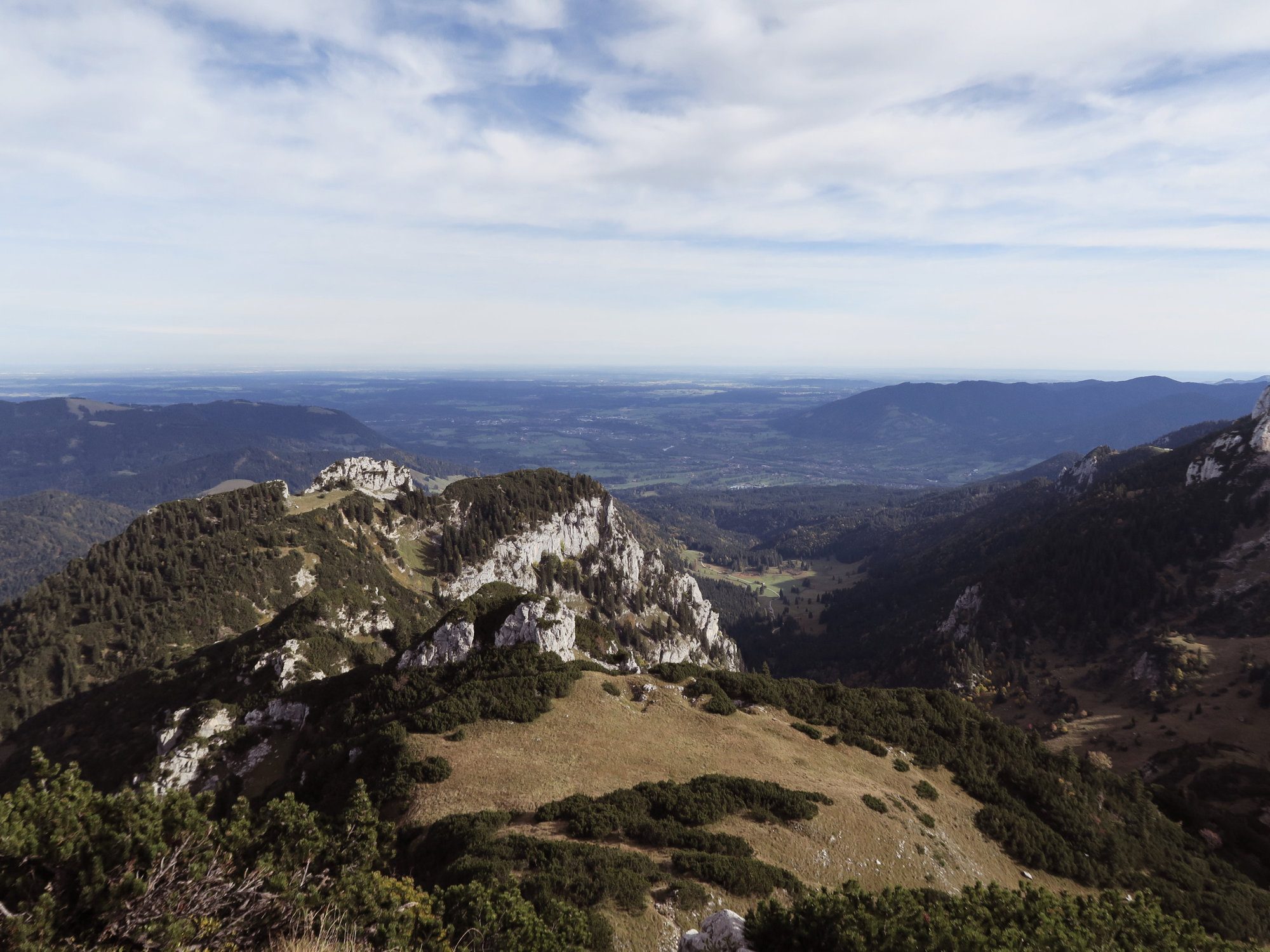 Herbstwanderung Brauneck Benediktenwand Längental Fjella