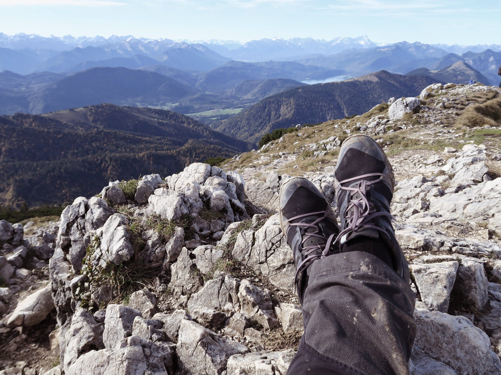 Gipfelpause an der Benediktenwand