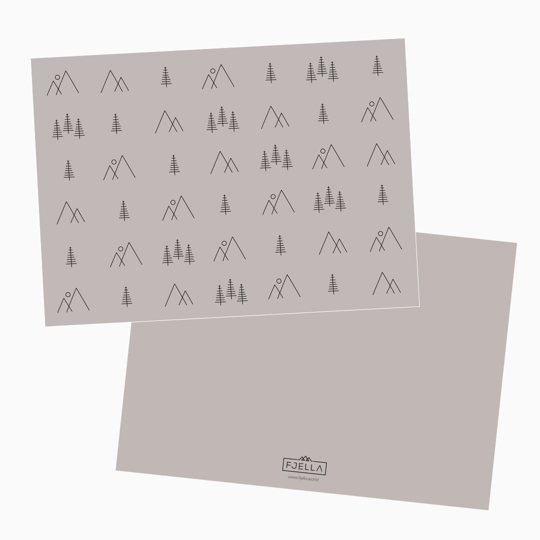 Bergwald Postkarte mit Rückseite Webseite 2020 Bergwald Postkarte