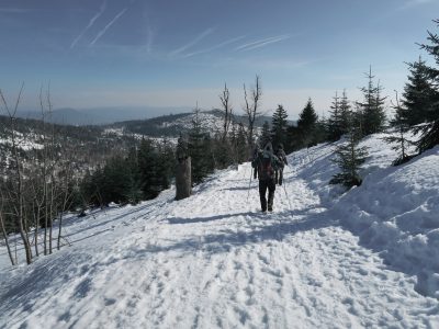 Winterwanderung auf den Lusen, Schneeschuhwandern Bayerischer Wald