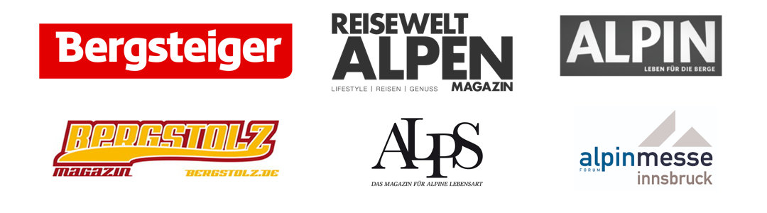 Gesehen in Presse Logos Bergseil Armband Jan 2020