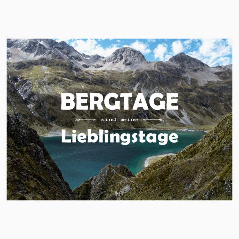 Bergtage sind meine Lieblingstage Postkarte