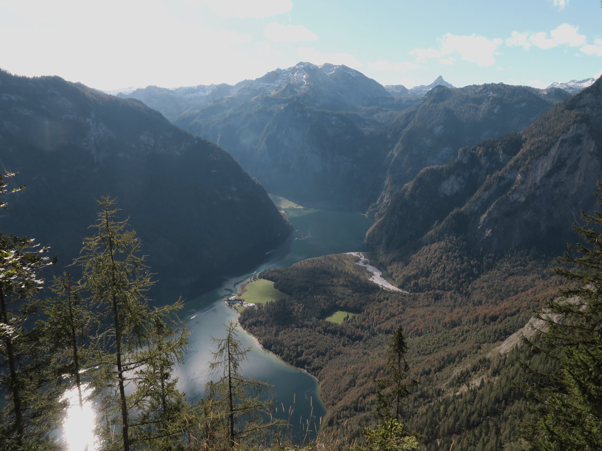 Blick von der Archenkanzel auf den Königssee