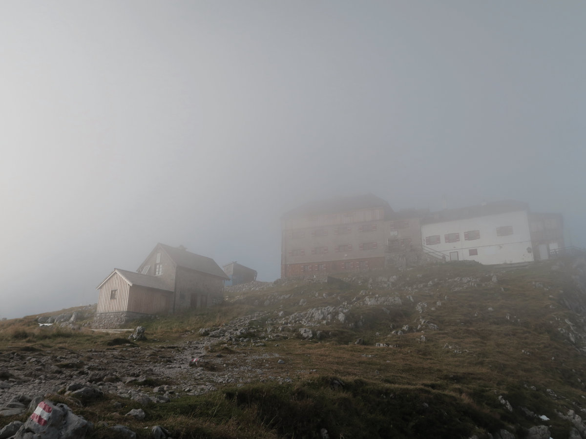 Watzmannhaus im Nebel, Hüttentour Königssee