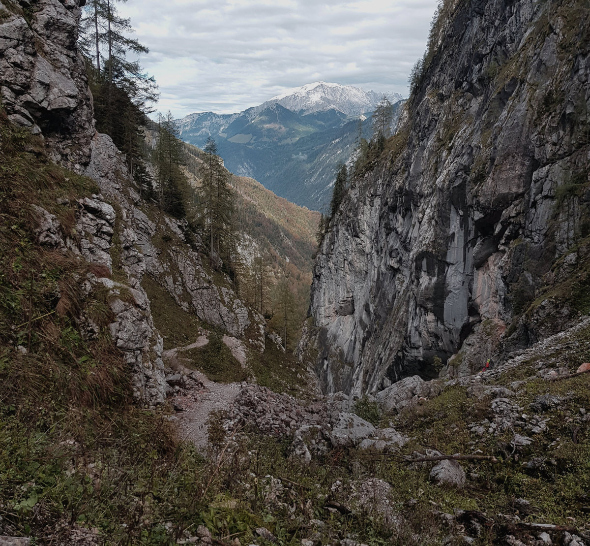 Oben angekommen bei der Saugasse