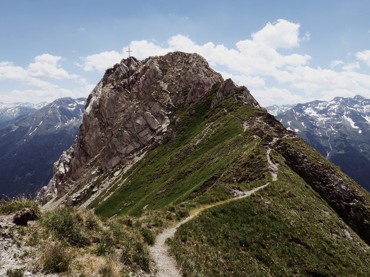 Gipfel des Malatschkopf in Sicht