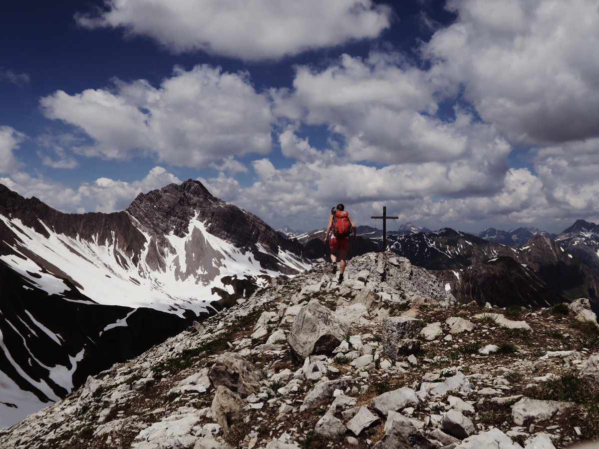 Die letzten Meter zum Gipfel des Grießkopfes