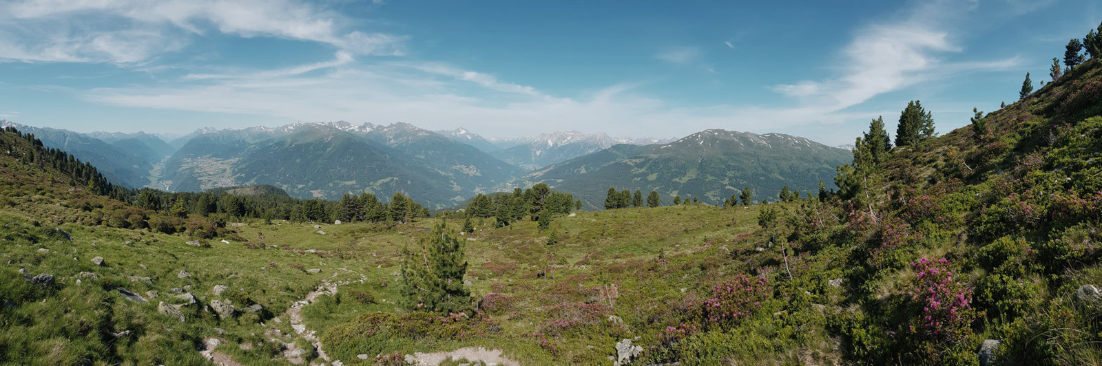 Blick zurück beim Aufstieg zur Aifner Spitze
