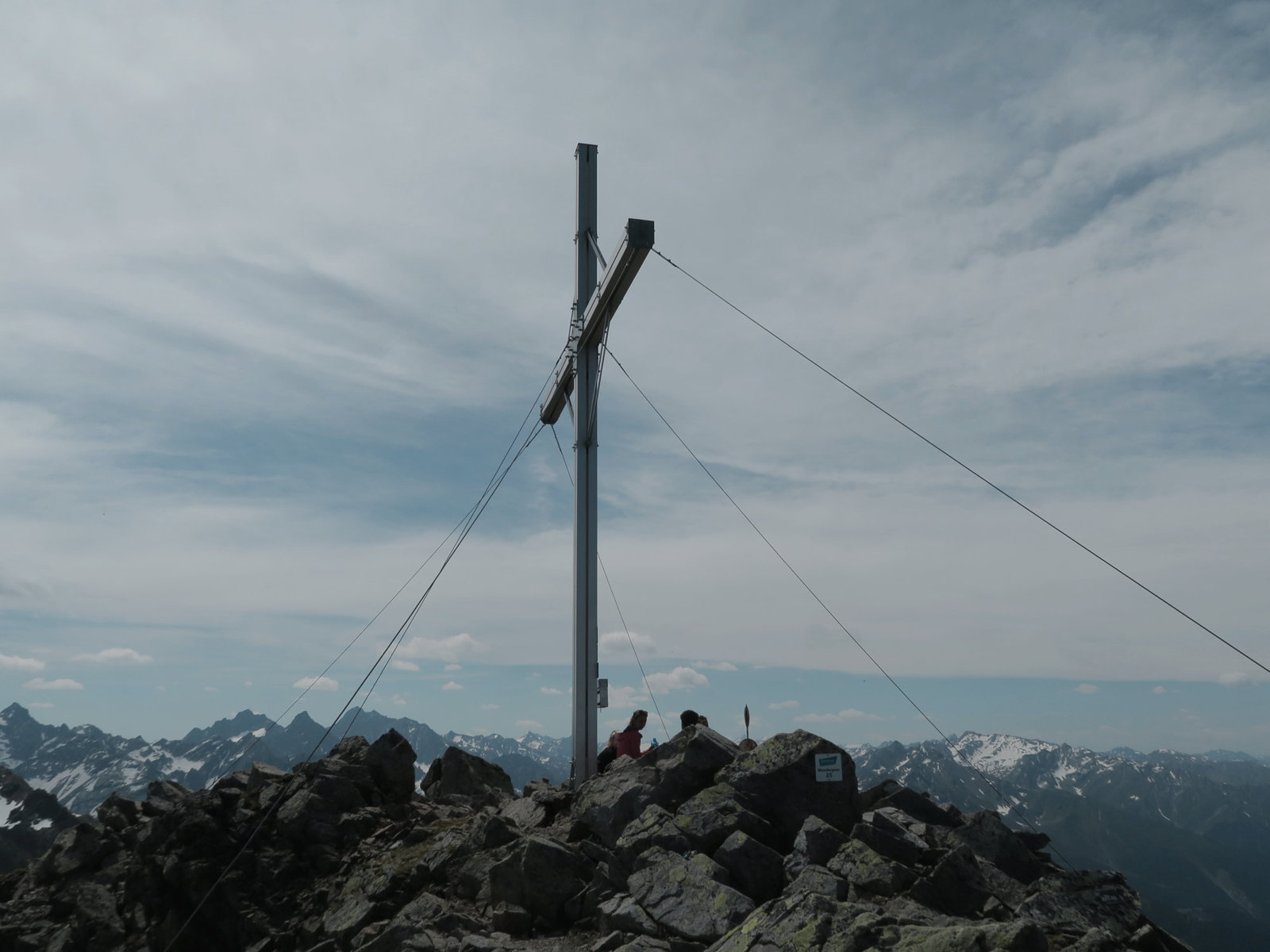 Österreich Tirol Aifner Spitze Gipfelkreuz