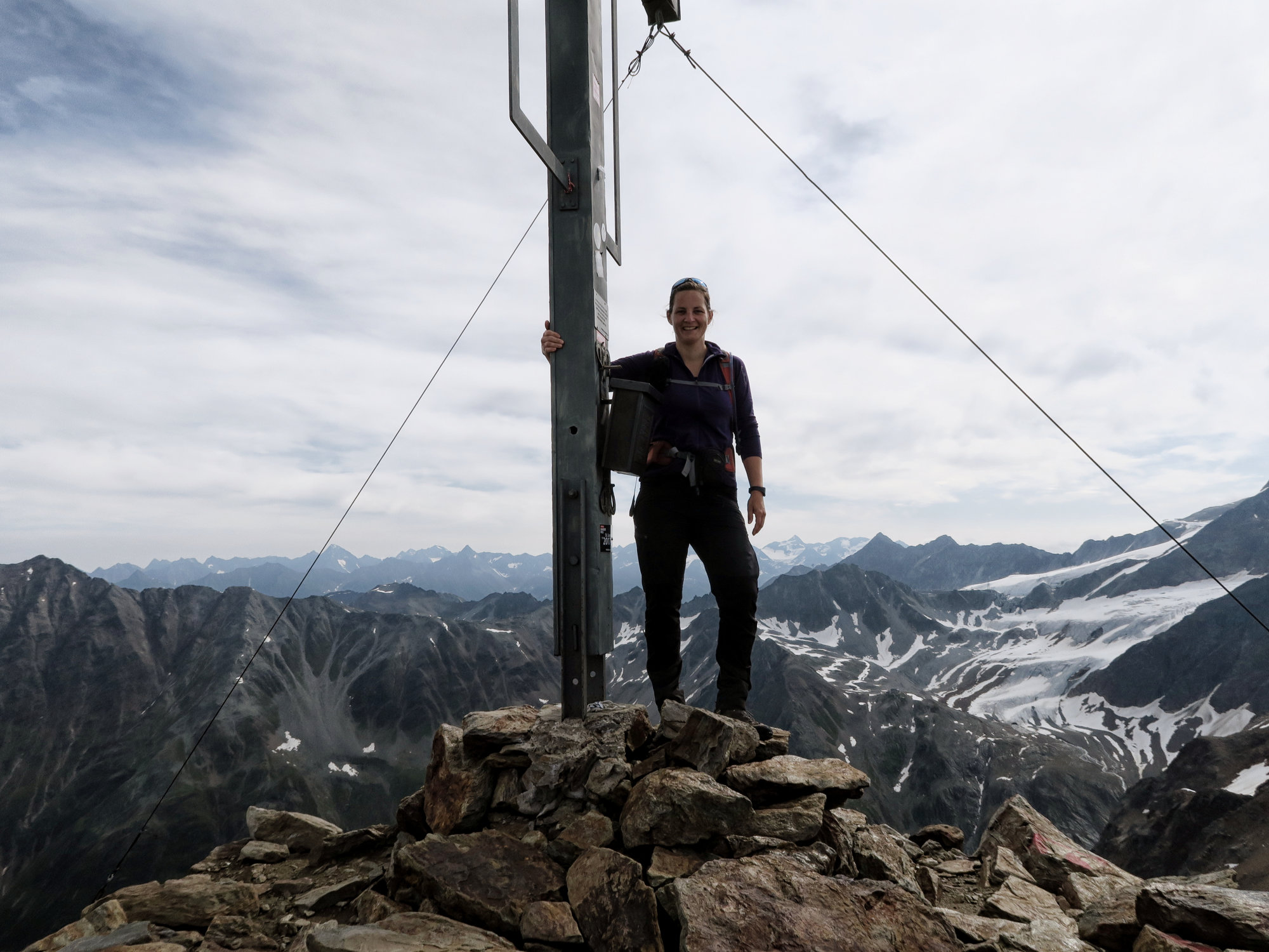 Am Gipfel des Mittagskogels im Pitztal