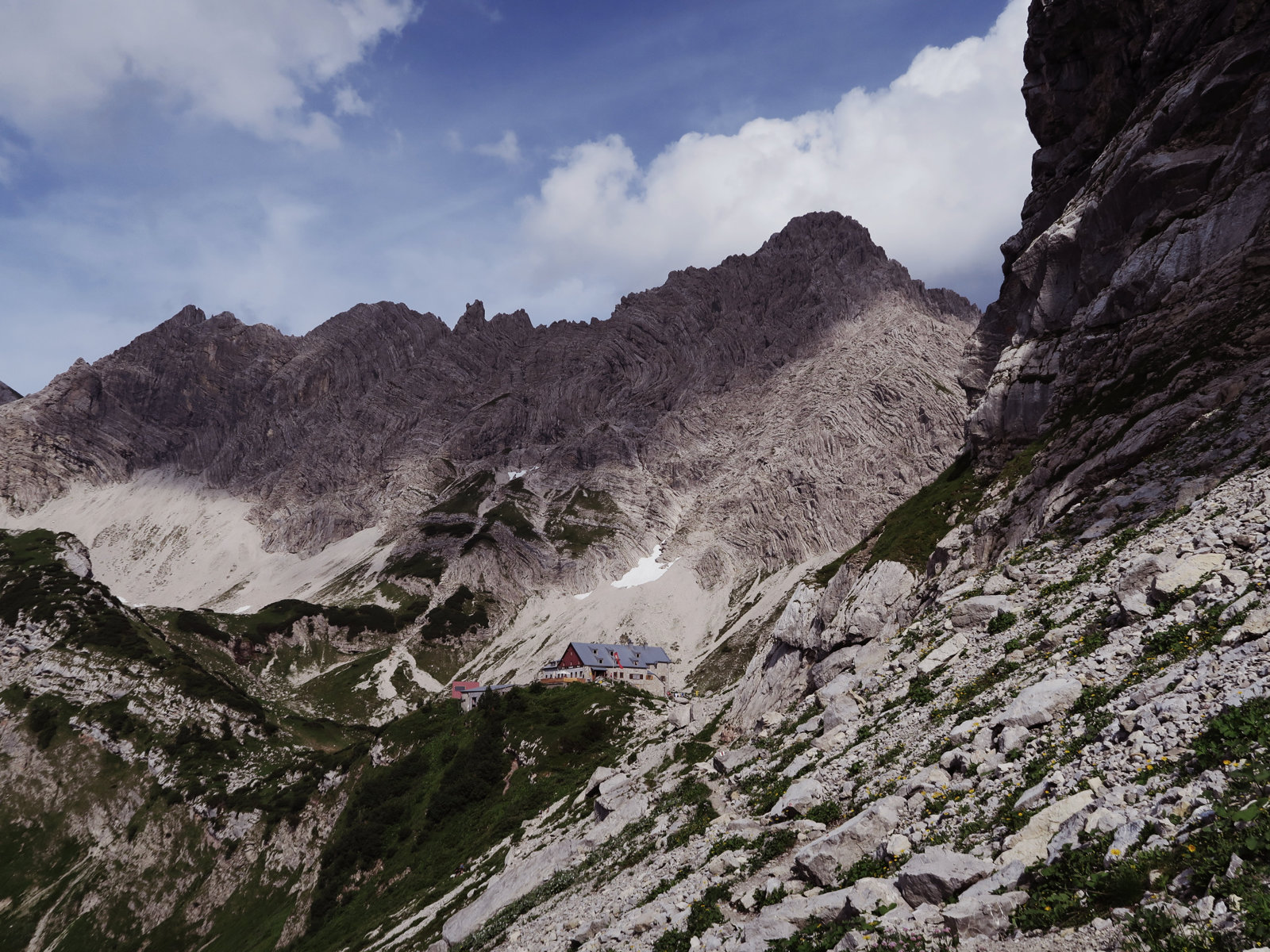 Prinz-Luitpold-Haus in Sichtweite, Hüttentour in den Allgäuer Alpen