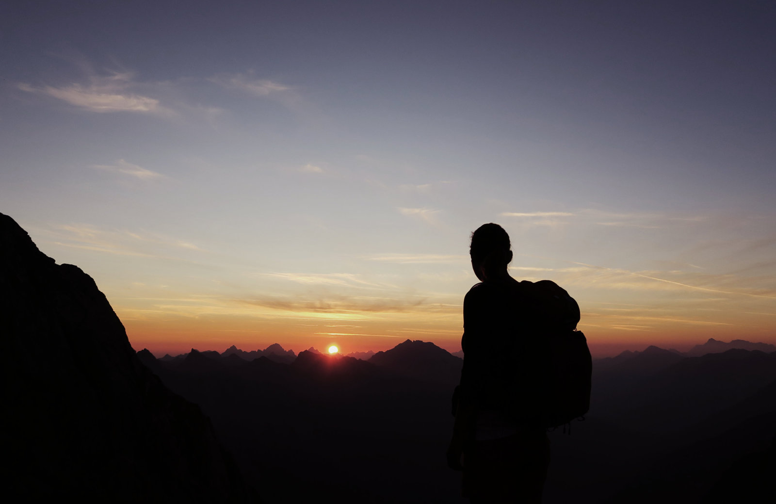 Zum Sonnenaufgang an der Bockkarscharte
