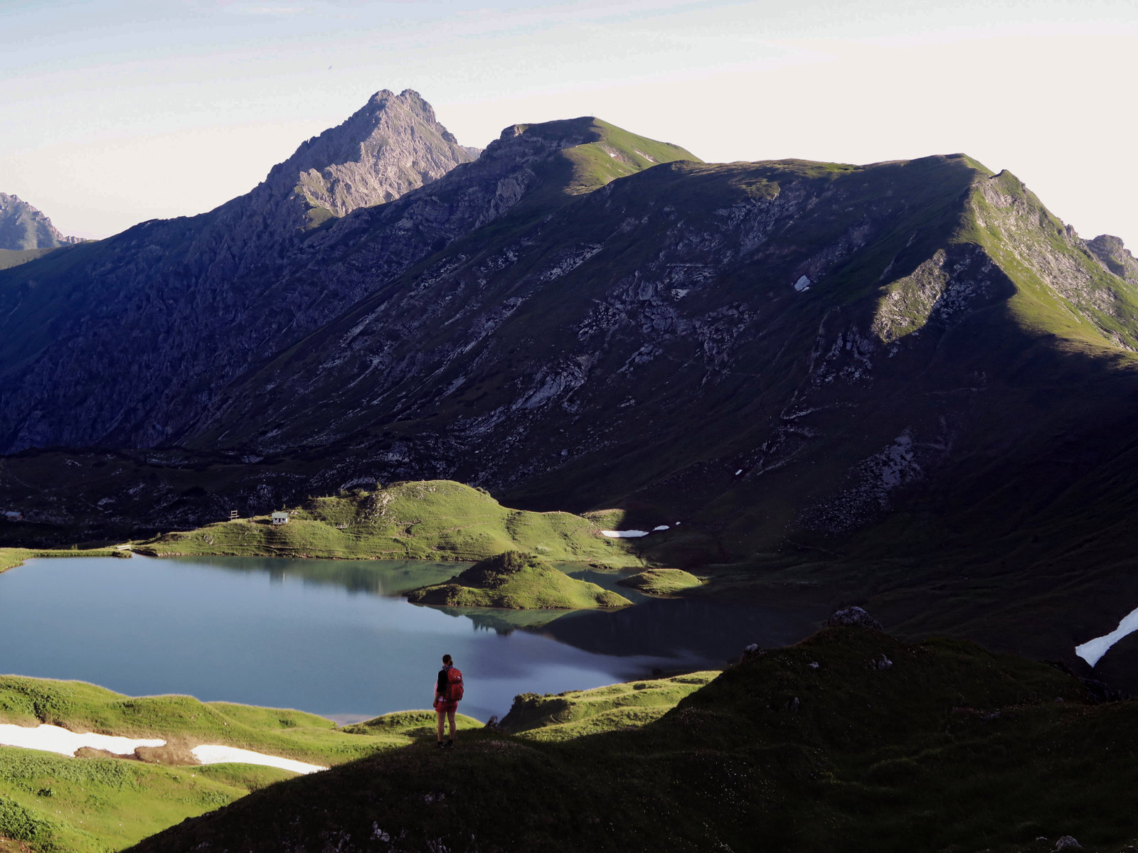 Frühmorgens alleine am Schrecksee