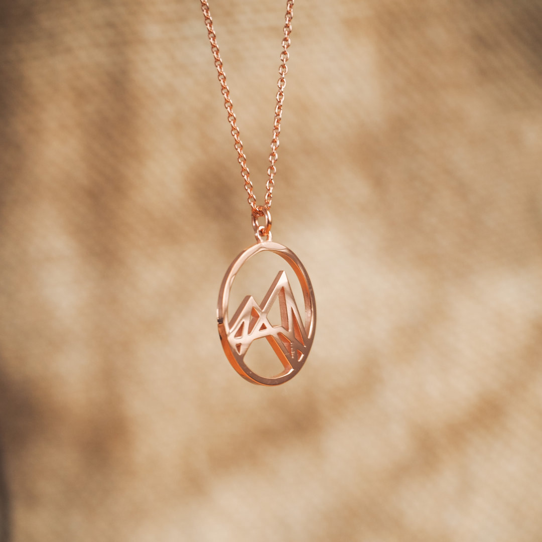 Höhenlinien Kette Rosévergoldet Webseite Höhenlinien Kette Rosévergoldet Webseite